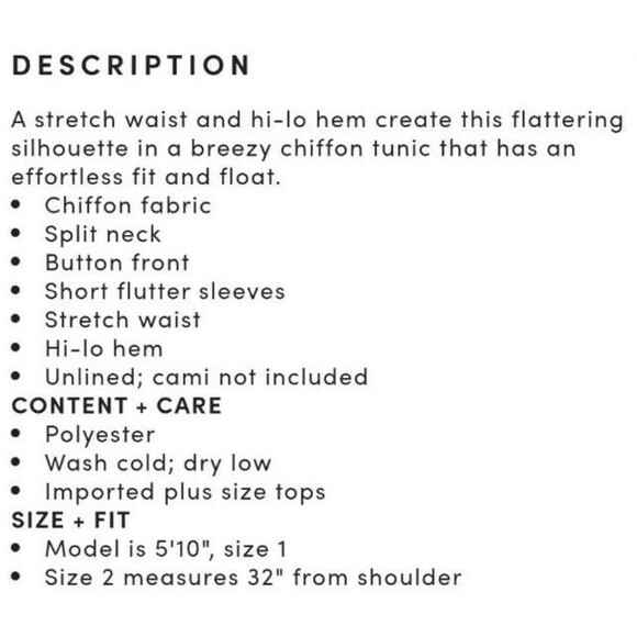 Torrid Lexie Light peach blush Pink Floral Chiffon H-Lo Babydoll Tunic Top Sz 1 - Picture 6 of 6